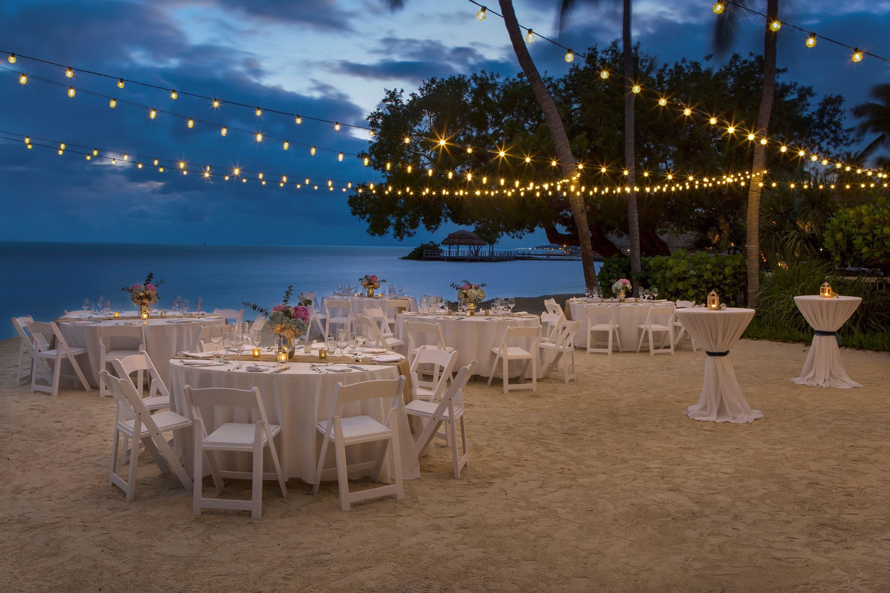 outdoor banquet area