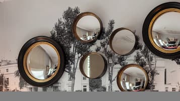 Premium bedding, free minibar, in-room safe, individually decorated