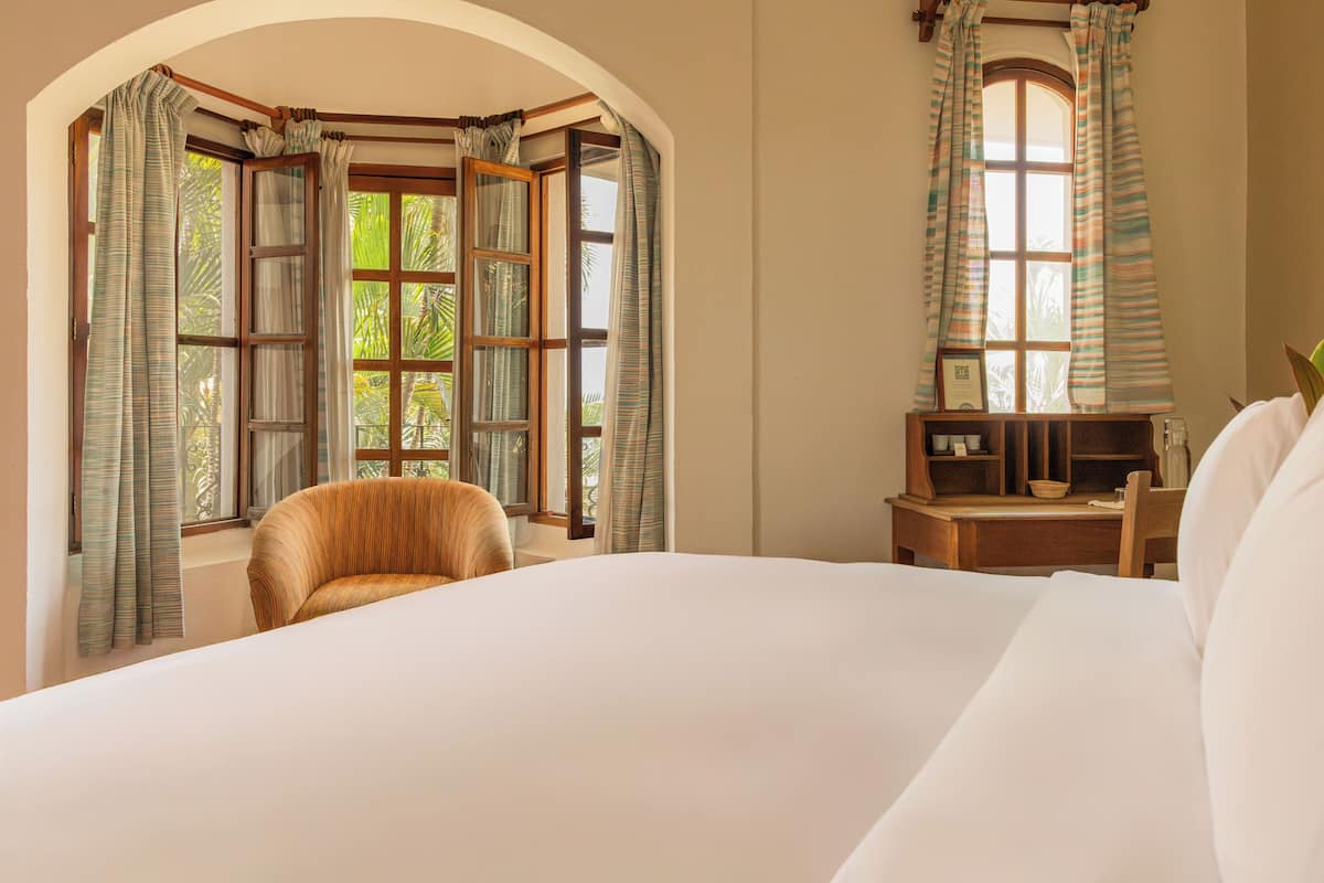 Standard Room (Terrace Area) | In-room safe, desk, iron/ironing board, bed sheets