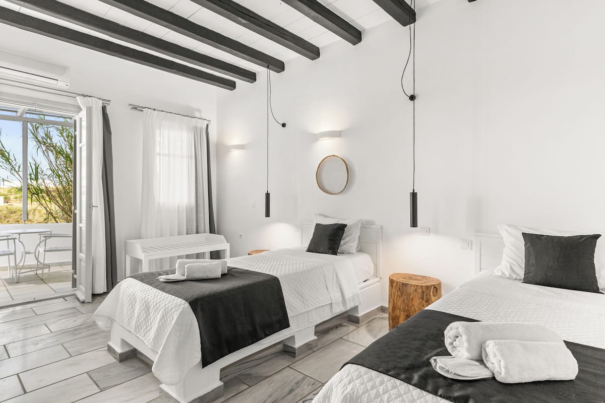 Twin or Double Room Disability Access with Inland View | 1 bedroom, in-room safe, soundproofing, free WiFi