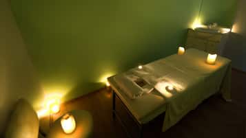Body treatments, deep-tissue massages, body wraps, body scrubs, facials