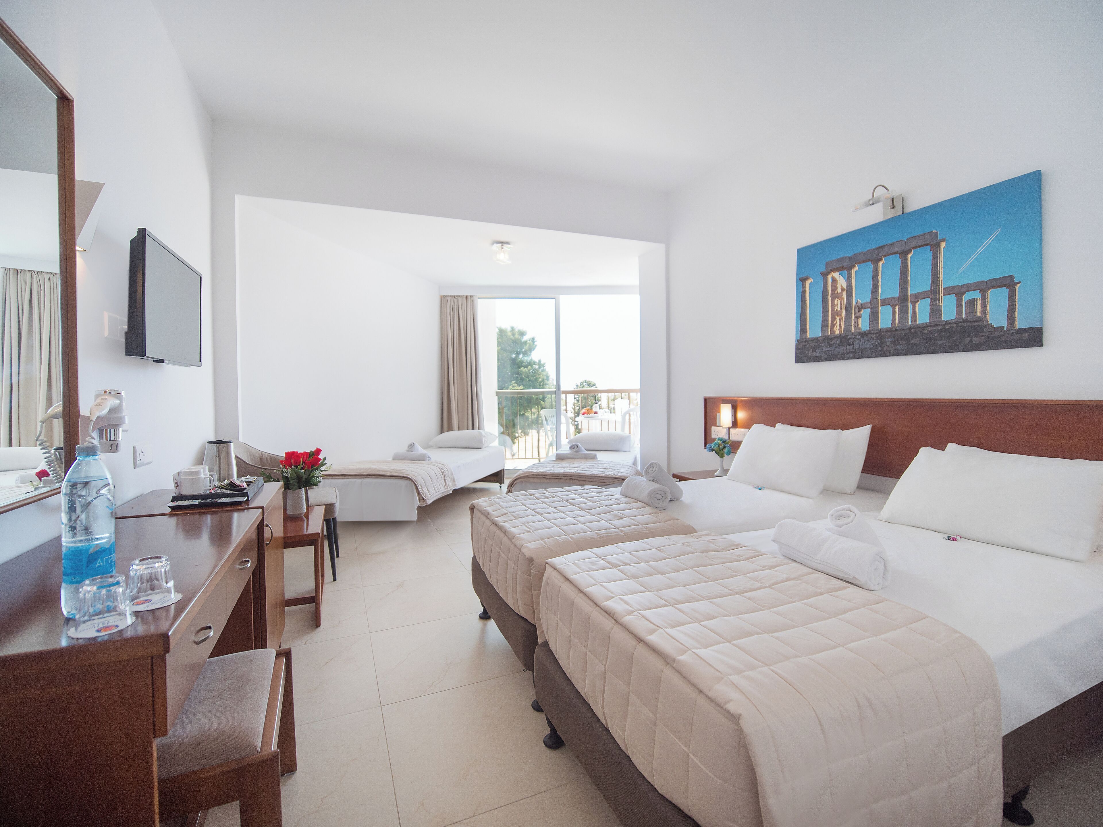 Blackout curtains, soundproofing, rollaway beds, free WiFi