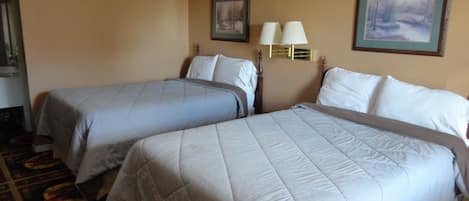 Standard Room, 2 Double Beds, Non Smoking | Free WiFi, alarm clocks