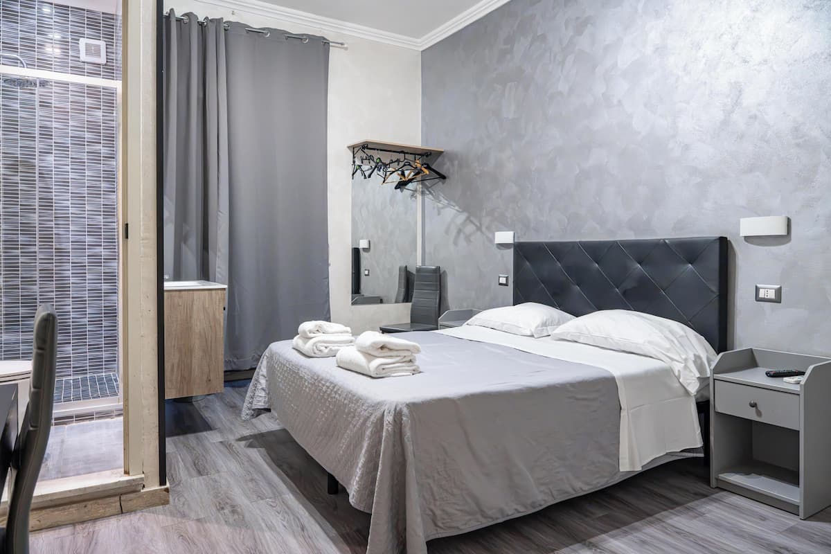 Basic Double Room | Down comforters, desk, blackout drapes, soundproofing