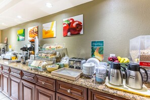Free daily buffet breakfast