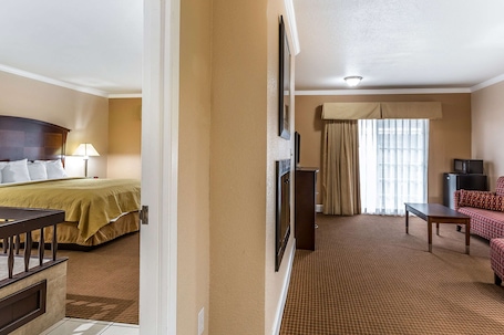 Hypo-allergenic bedding, individually decorated, individually furnished. Quality Inn near Hearst Castle