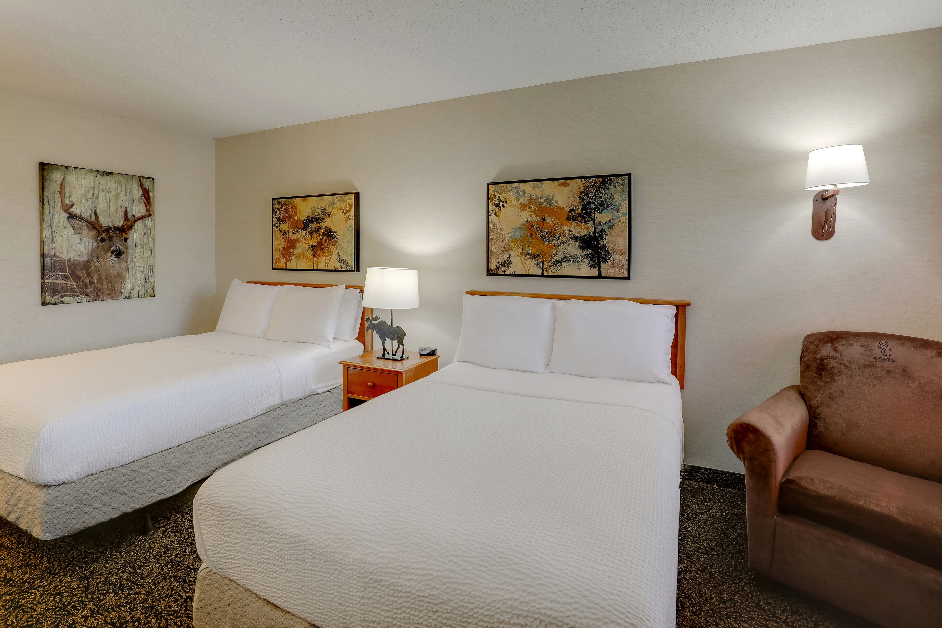 standard double room, 2 double beds, non smoking | desk, iron/ironing board, free wifi, bed sheets