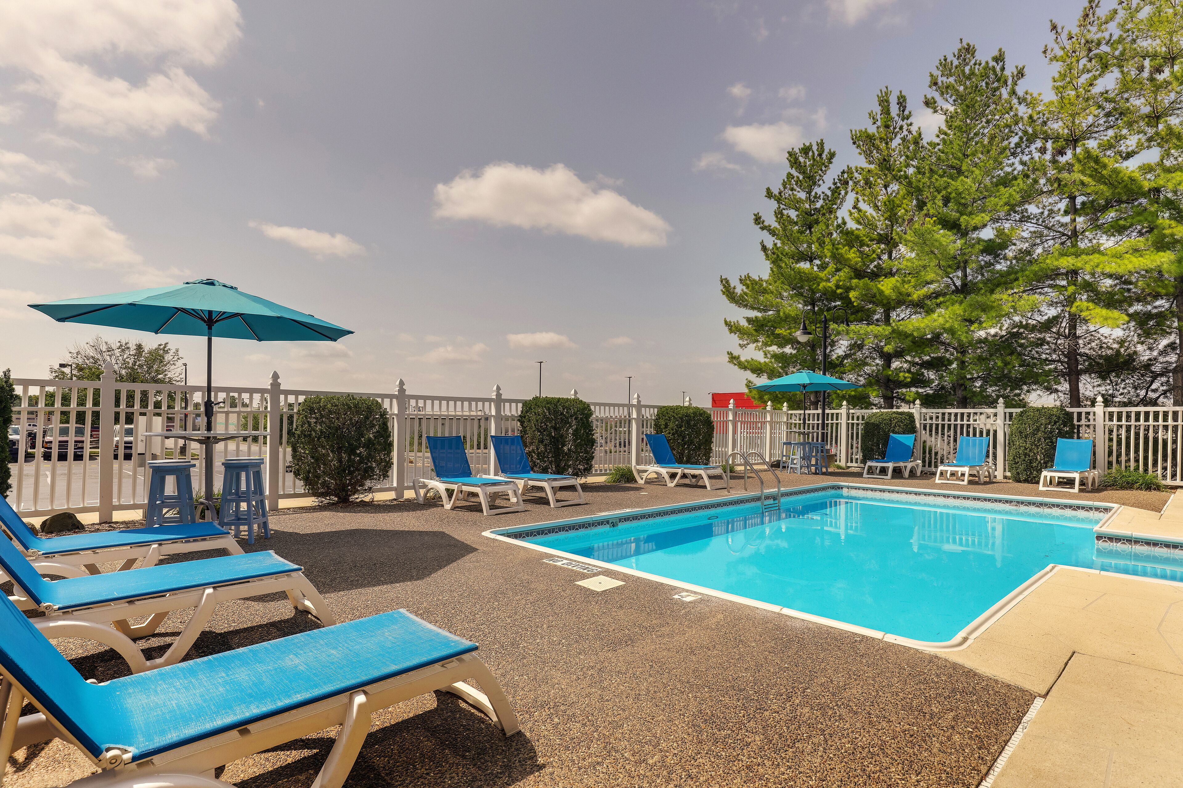 indoor pool, outdoor pool, pool loungers