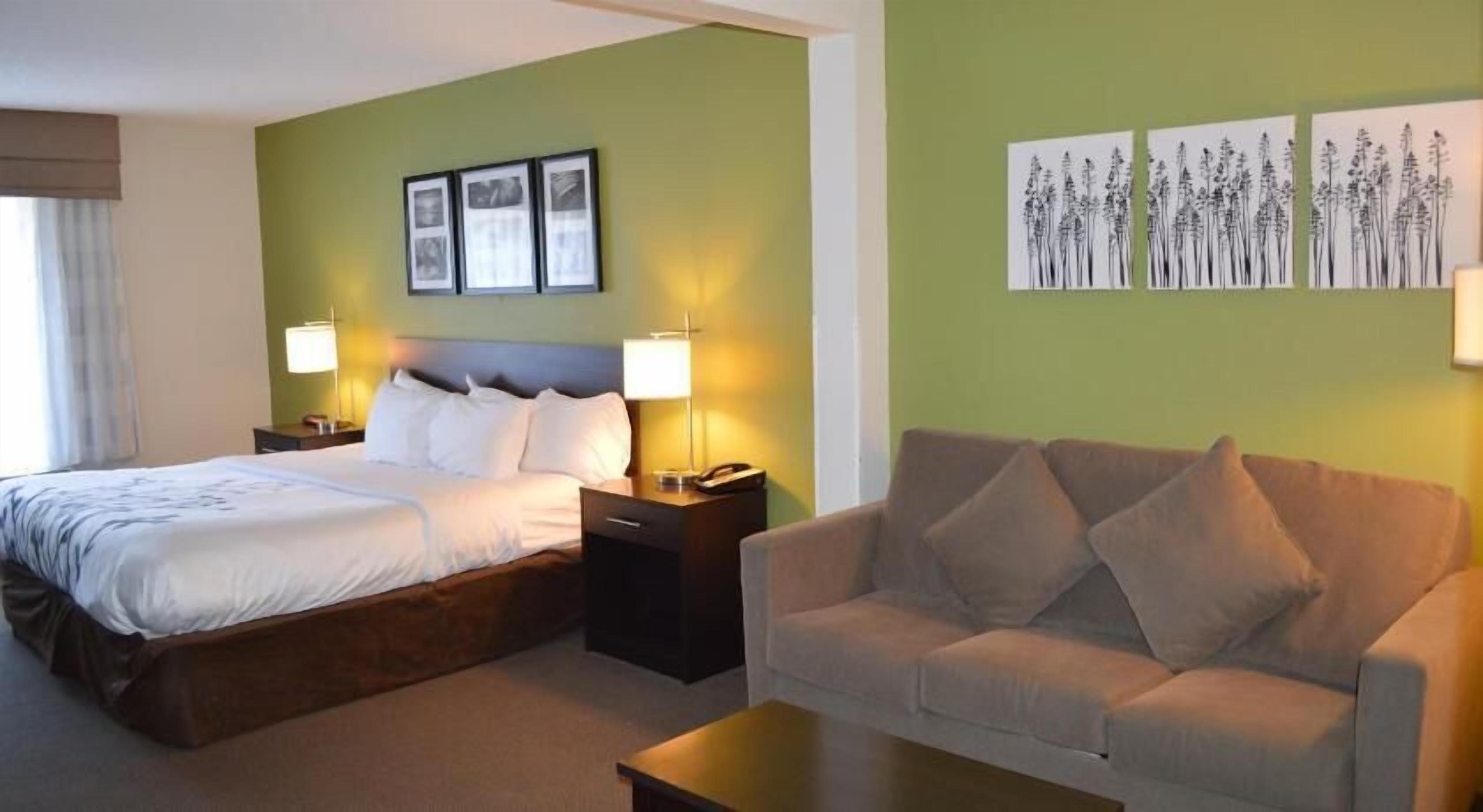 Premium bedding, desk, blackout drapes, iron/ironing board