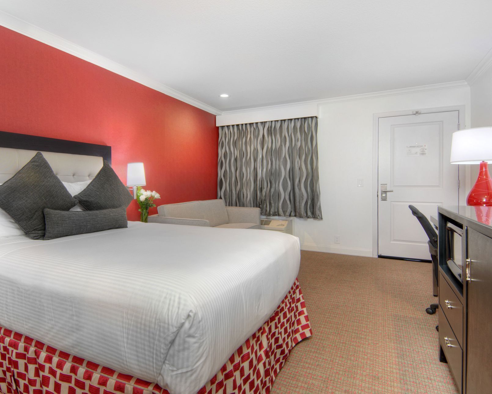 Pillowtop beds, desk, laptop workspace, iron/ironing board