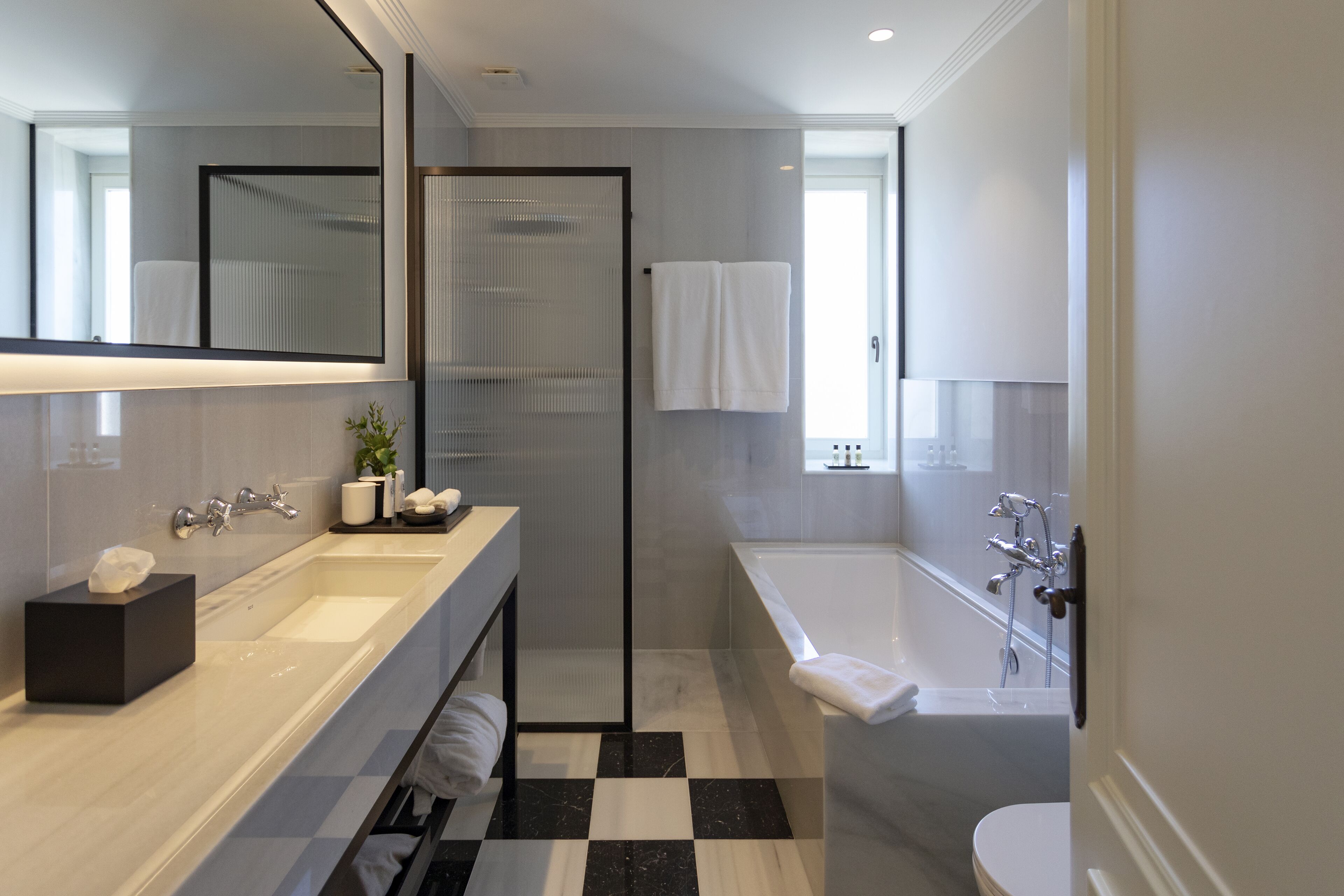 signature room (privilege) | bathroom | designer toiletries, hair dryer, bathrobes, slippers