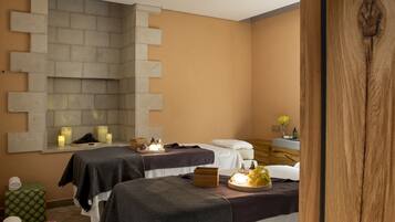 Couples treatment room(s), sauna, body treatments, aromatherapy