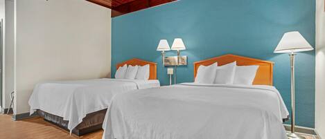 Room, 2 Queen Beds, Non Smoking | Desk, blackout drapes, free WiFi, bed sheets