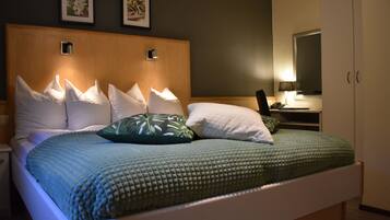 In-room safe, individually decorated, desk, blackout curtains