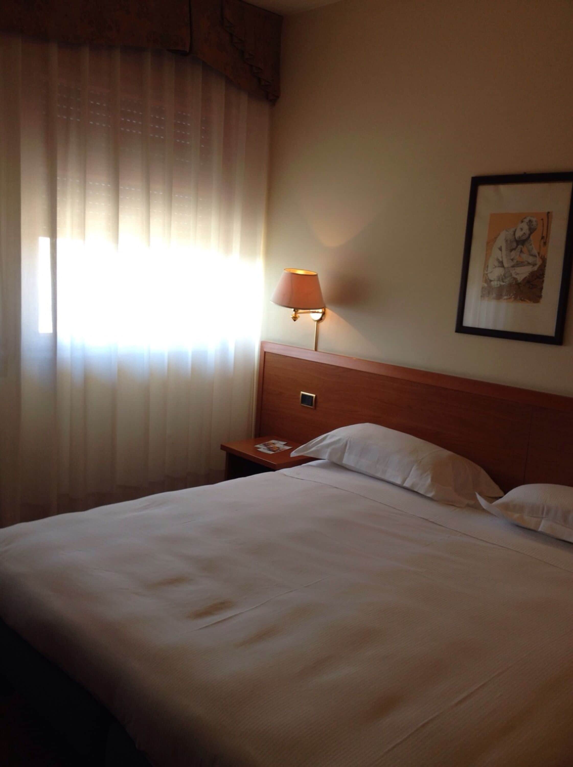 Biancheria da letto di alta qualità, una scrivania, ferro/asse da stiro