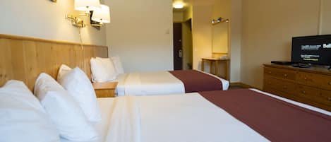 Room, 2 Queen Beds, Non Smoking | Desk, iron/ironing board, free WiFi, bed sheets