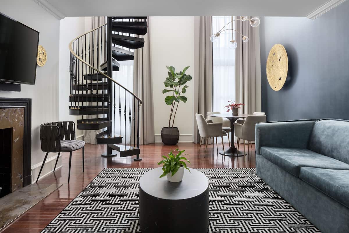 1 habitación y ropa de cama de alta calidad
