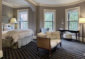 Luxury Suite, Private Bathroom | Premium bedding, down comforters, minibar, laptop workspace