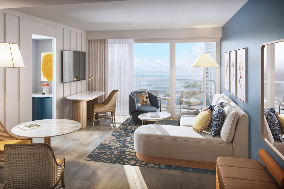 Suite, 1 King Bed, Ocean View | 1 bedroom, minibar, in-room safe, individually decorated