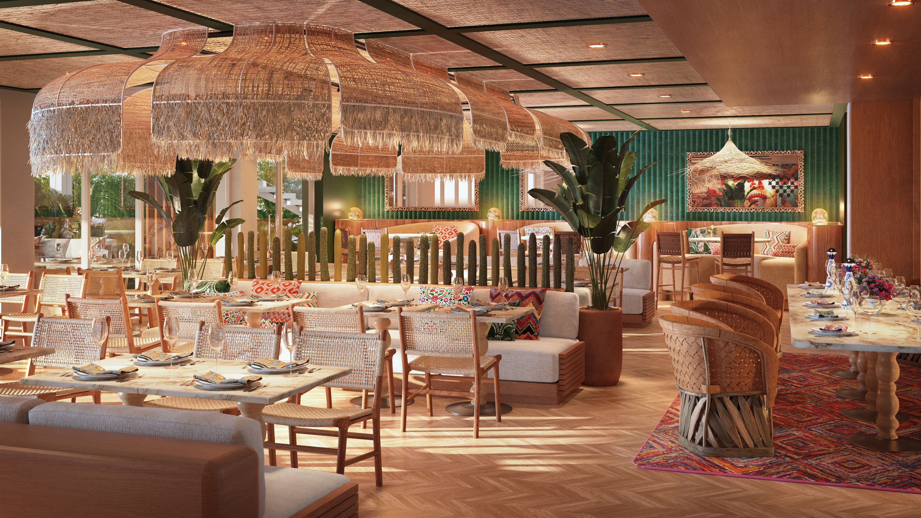 3 間餐廳，供應早餐、午餐和晚餐，墨西哥料理