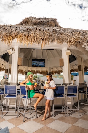 Poolside bar