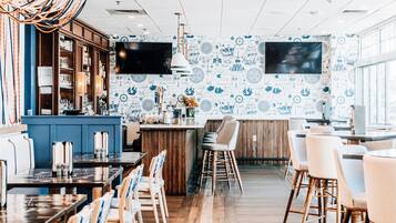 Frokost, lunsj og middag serveres