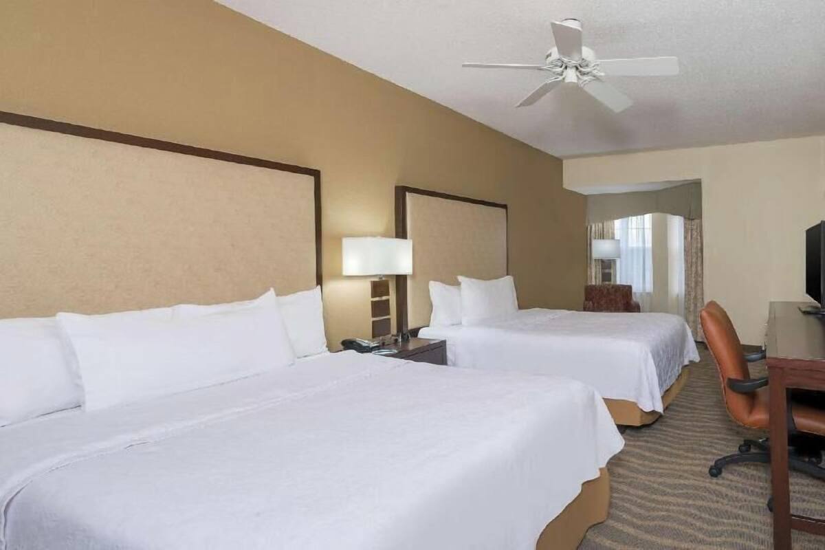 In-room safe, desk, iron/ironing board, free cribs/infant beds