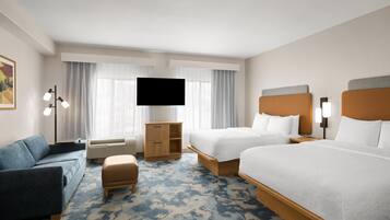 Studio Suite, 2 Queen Beds, Non Smoking | In-room safe, desk, blackout drapes, iron/ironing board