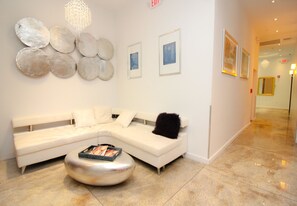 Interior entrance