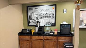 Free daily on-the-go breakfast