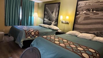 Room, 2 Double Beds, Non Smoking | Desk, blackout drapes, soundproofing, cribs/infant beds