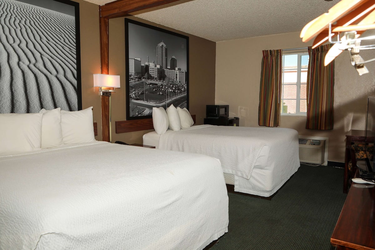 Pillow-top beds, desk, free cots/infant beds, free WiFi