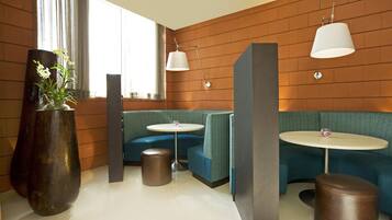 Breakfast, lunch, dinner served; international cuisine