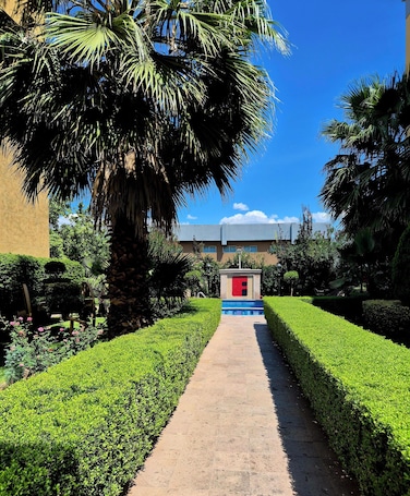 Terraza o patio. Fiesta Inn Nogales