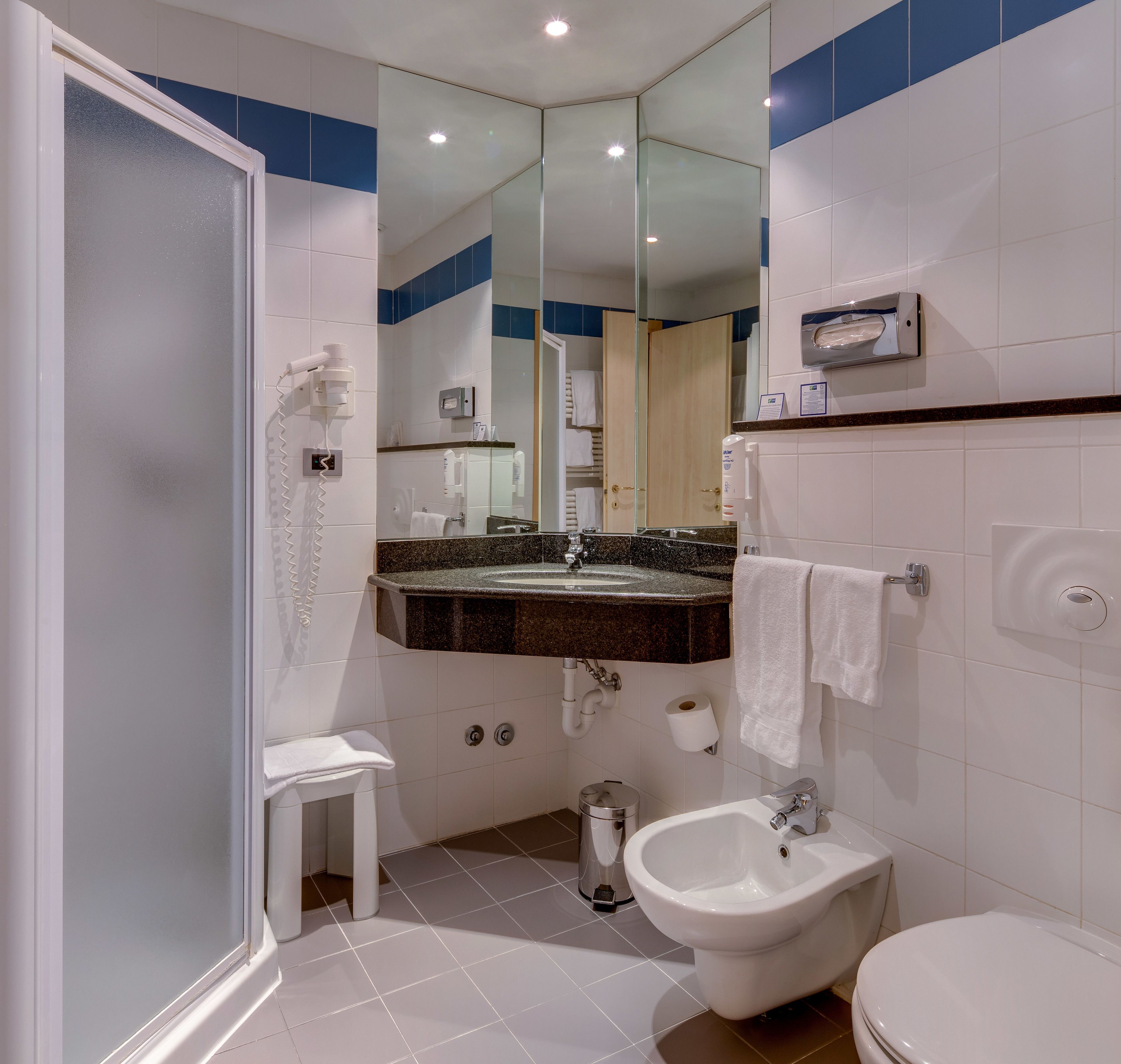 standard room | bathroom | shower, free toiletries, hair dryer, bidet