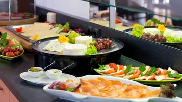 Daily buffet breakfast (EUR 21 per person)
