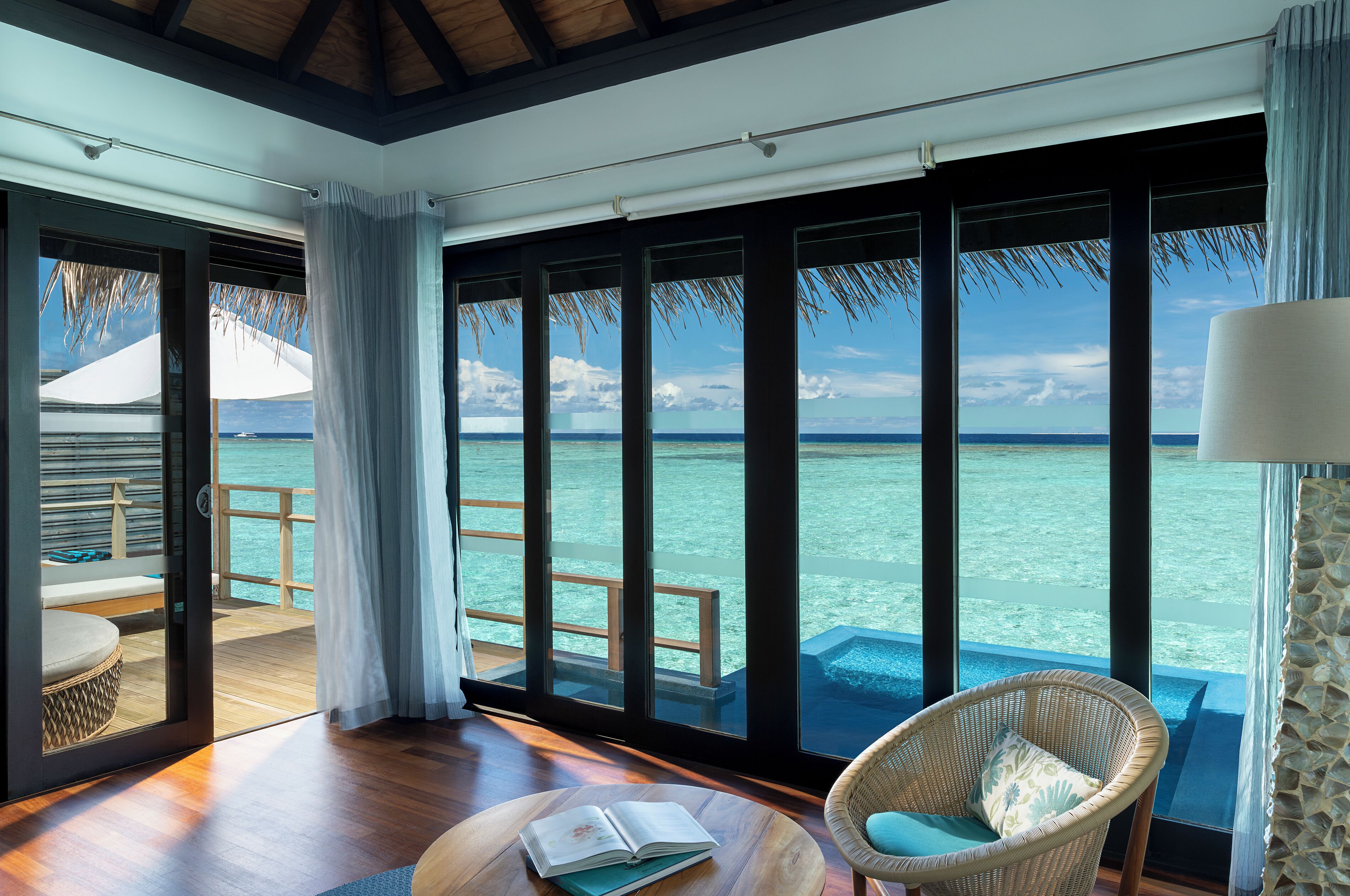 Water Villa with Pool | Sábanas de algodón egipcio, ropa de cama de alta calidad y edredón 