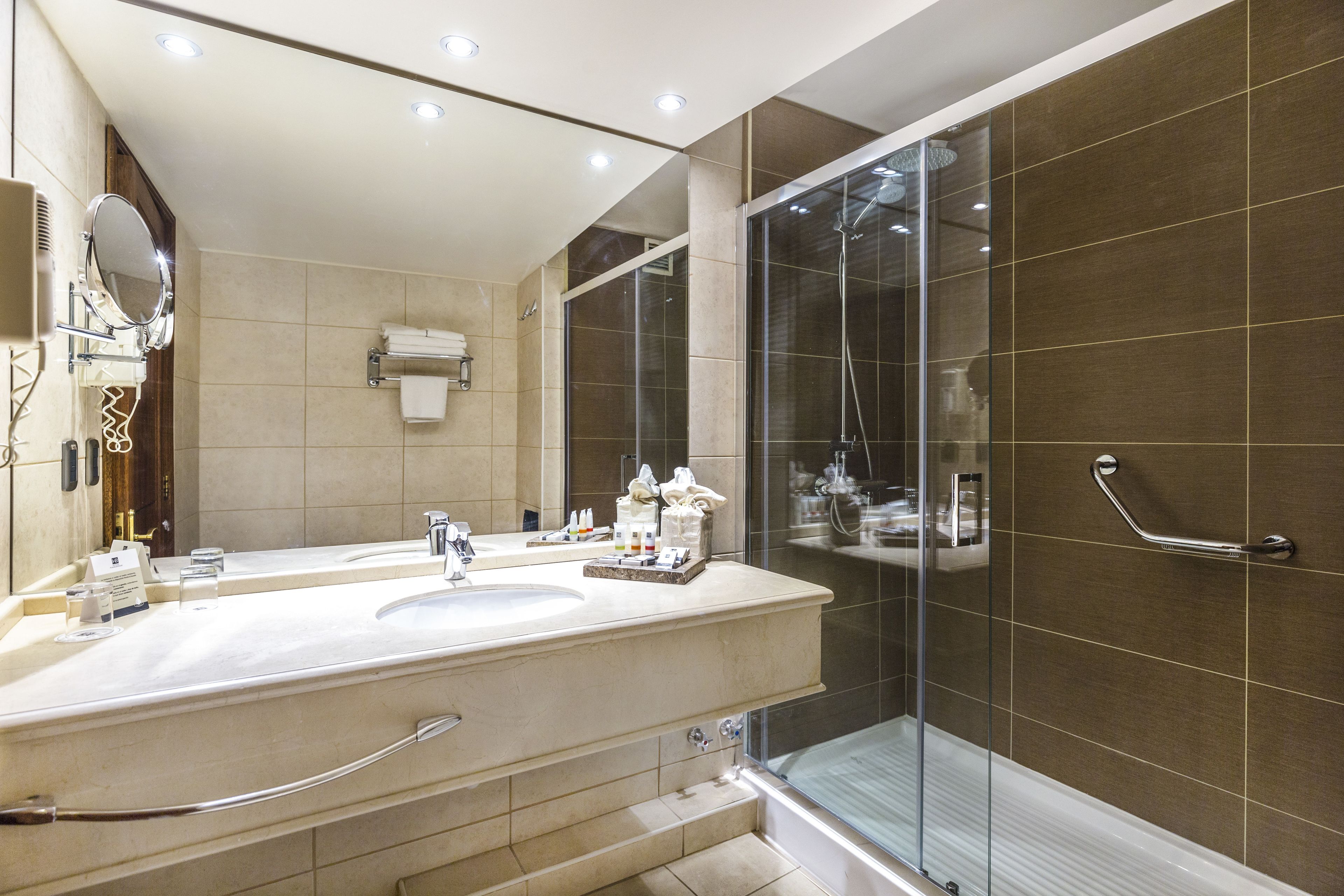 executive suite, 1 king bed | bathroom | shower, free toiletries, hair dryer, bathrobes