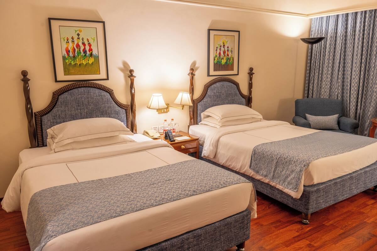 Deluxe Twin | 1 kamar tidur, seprai premium, busa memori, dan brankas