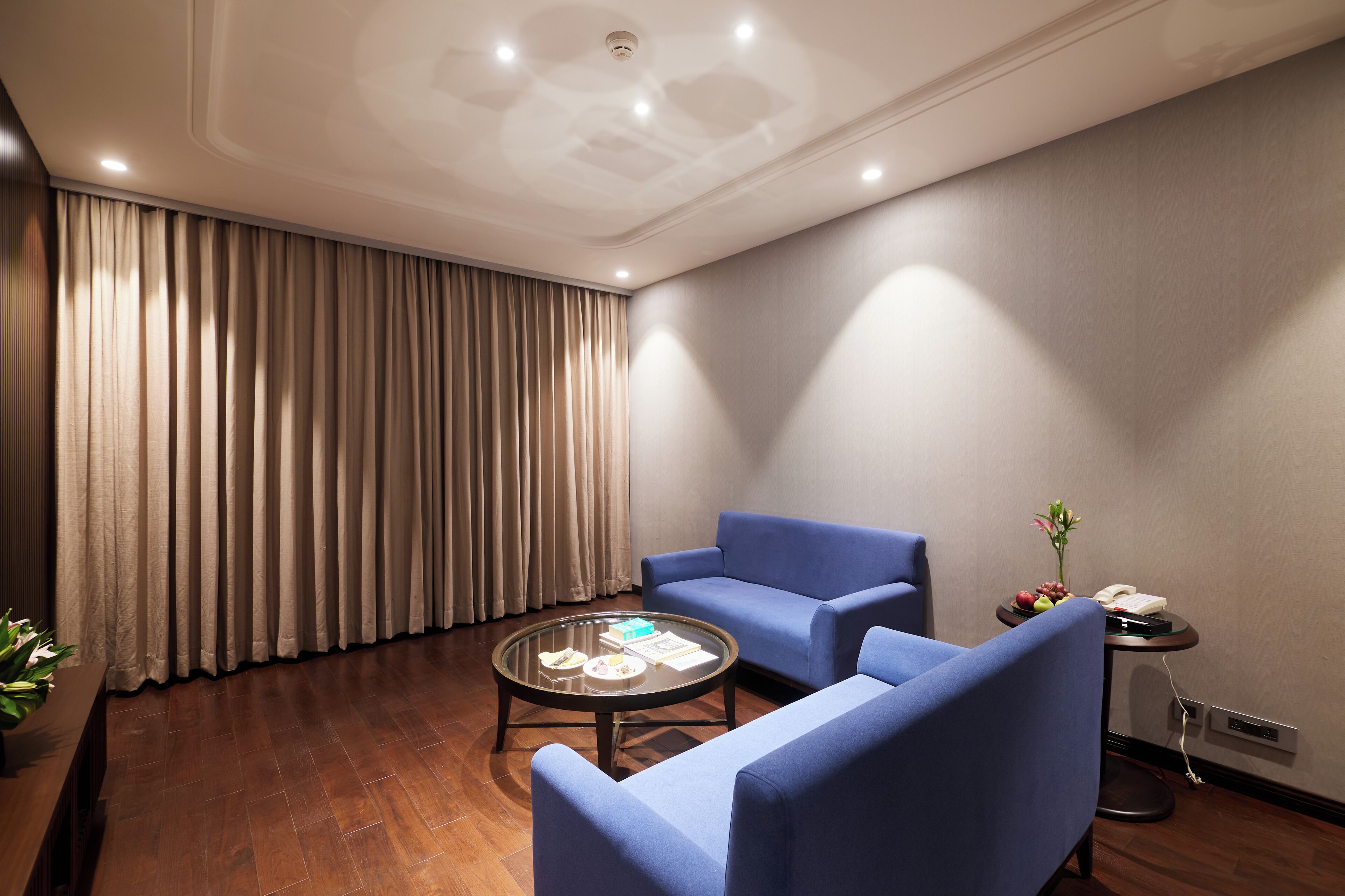 Luxury Suite | Oppholdsområde | En 32-tommers smart-TV med Parabol-TV