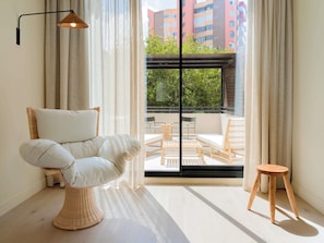 Chambre Standard, 1 grand lit, terrasse (XL) | Literie hypoallergénique, couette en duvet d'oie