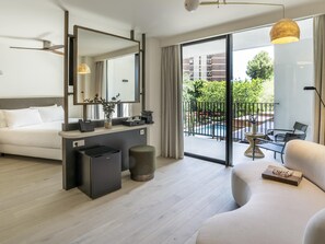 Chambre Deluxe, 1 très grand lit, terrasse | Literie hypoallergénique, couette en duvet d'oie