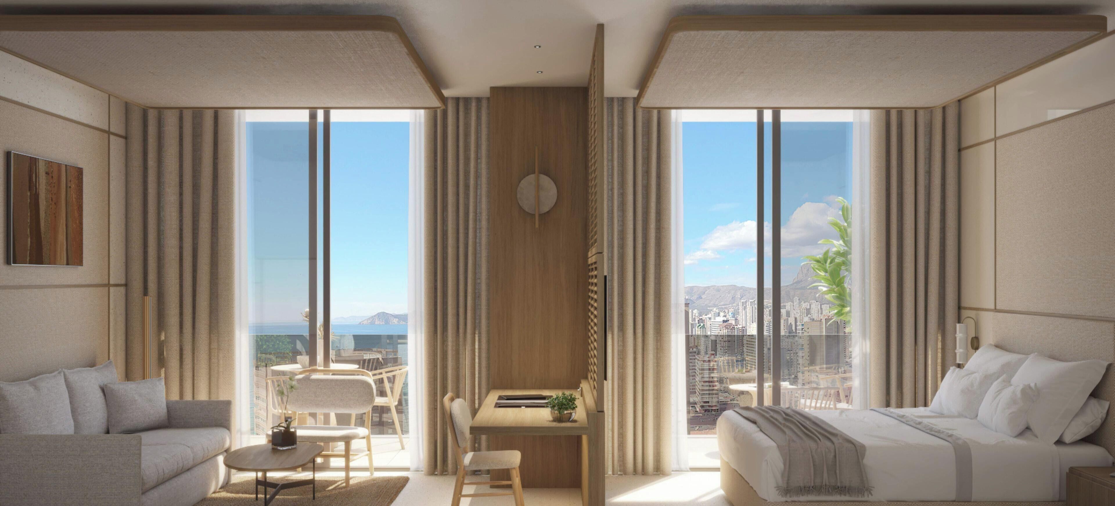 Minibar, cortinas blackout, sistema de insonorización y wifi gratis 