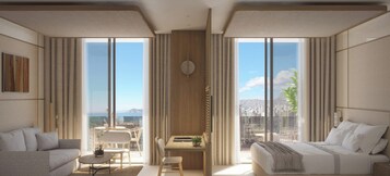 Edredones de plumas, minibar, cortinas opacas