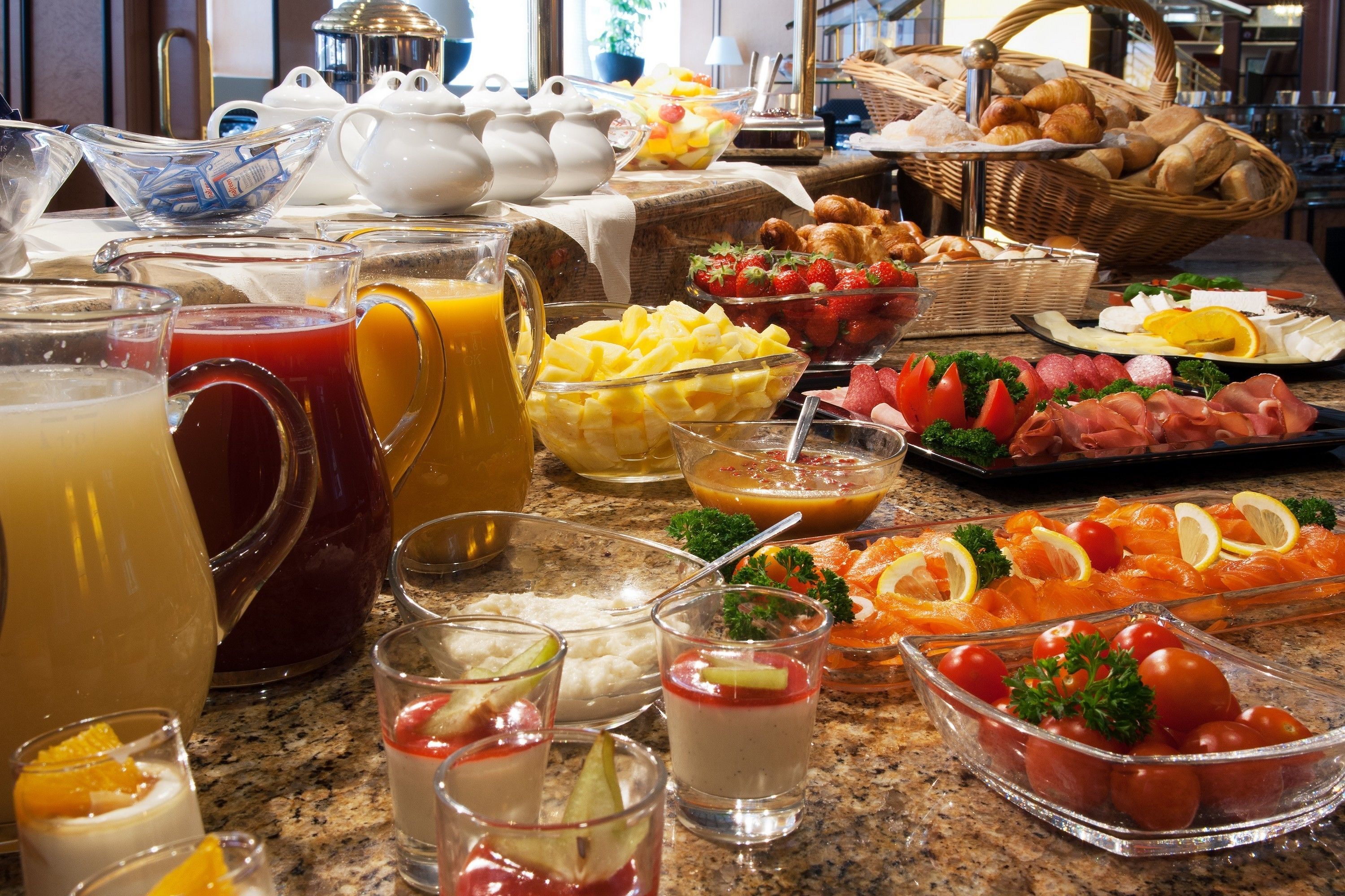 daily buffet breakfast (eur 12.50 per person)