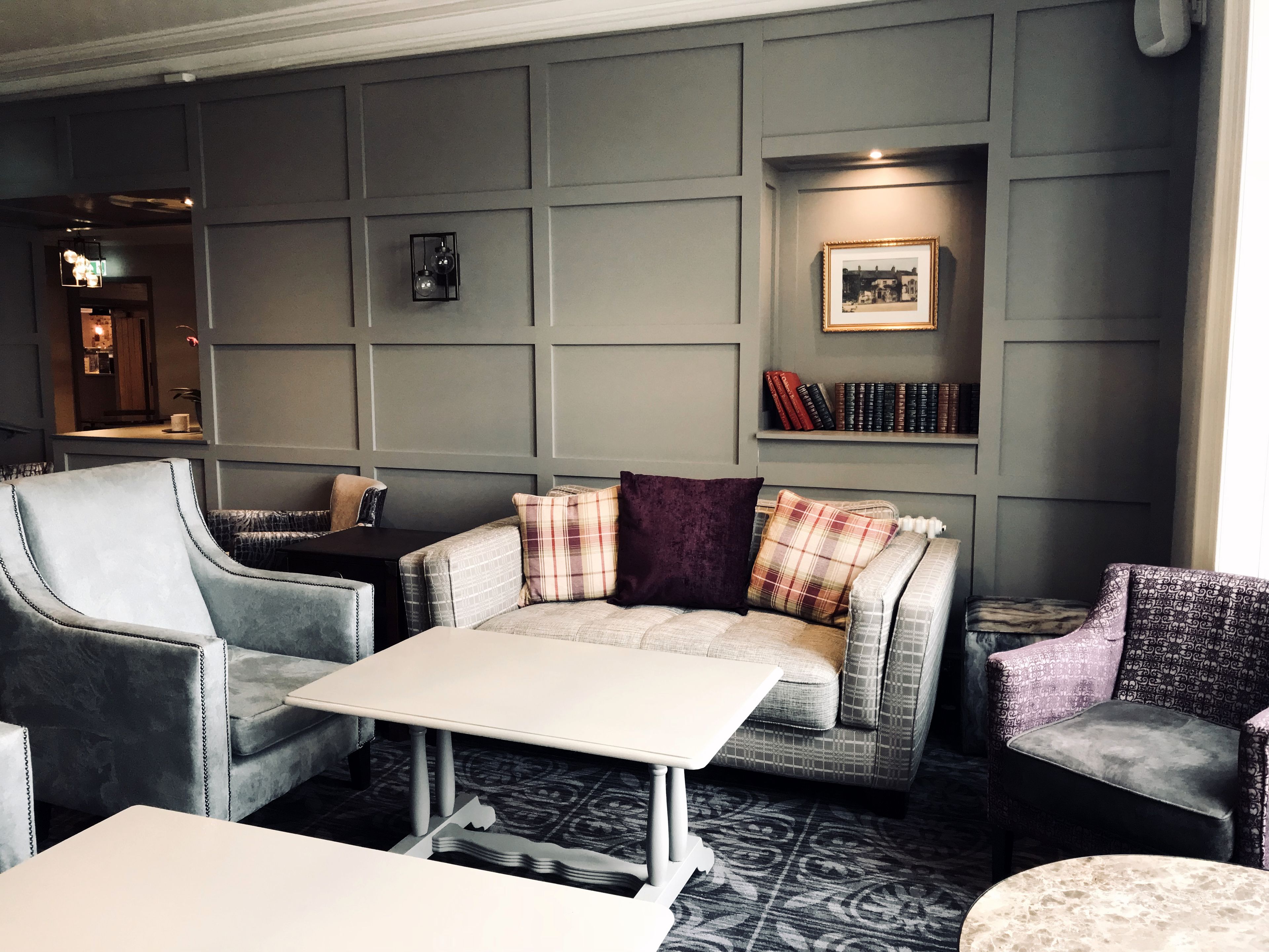 Àrea amb seients del vestíbul