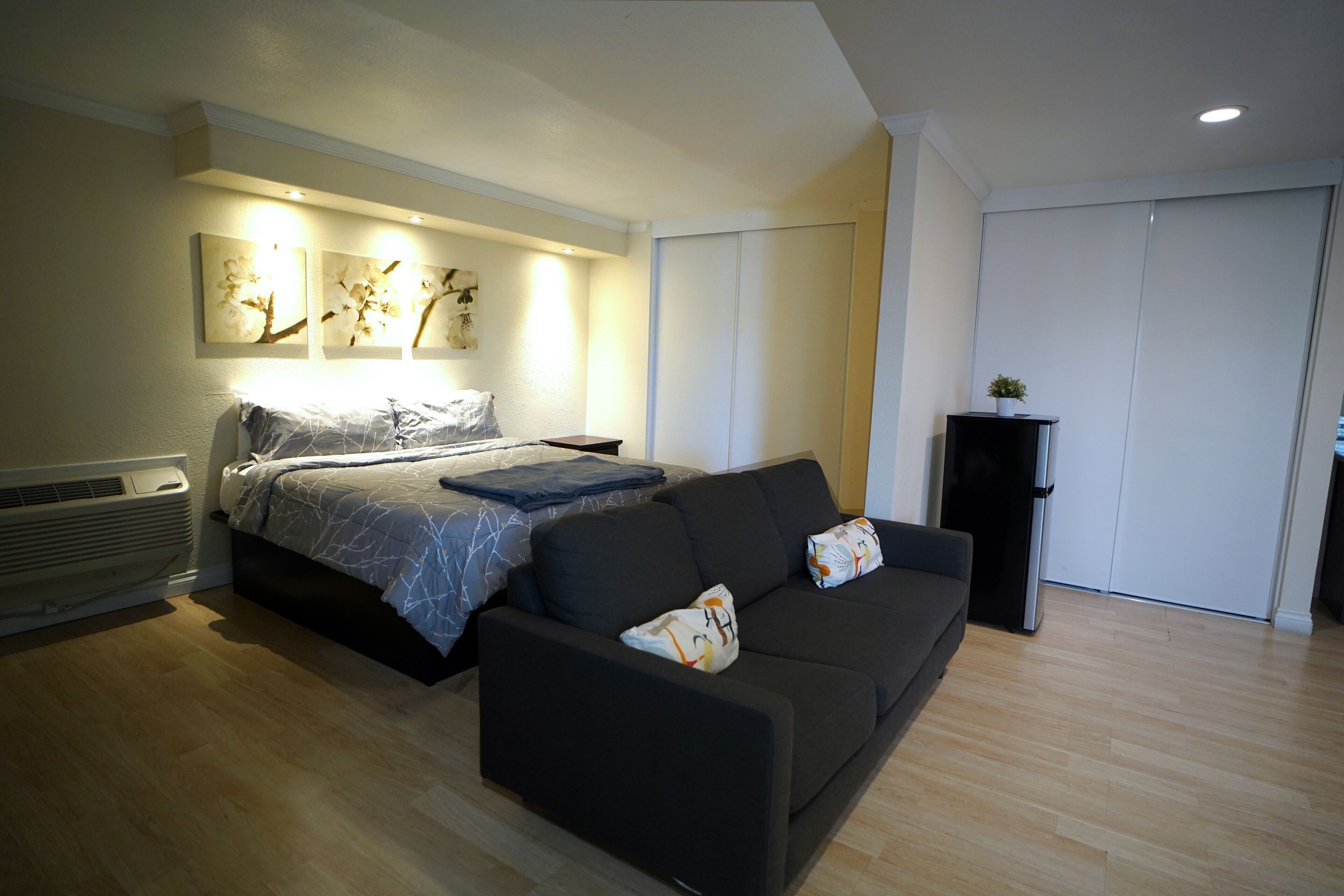 Blackout drapes, iron/ironing board, free WiFi, bed sheets