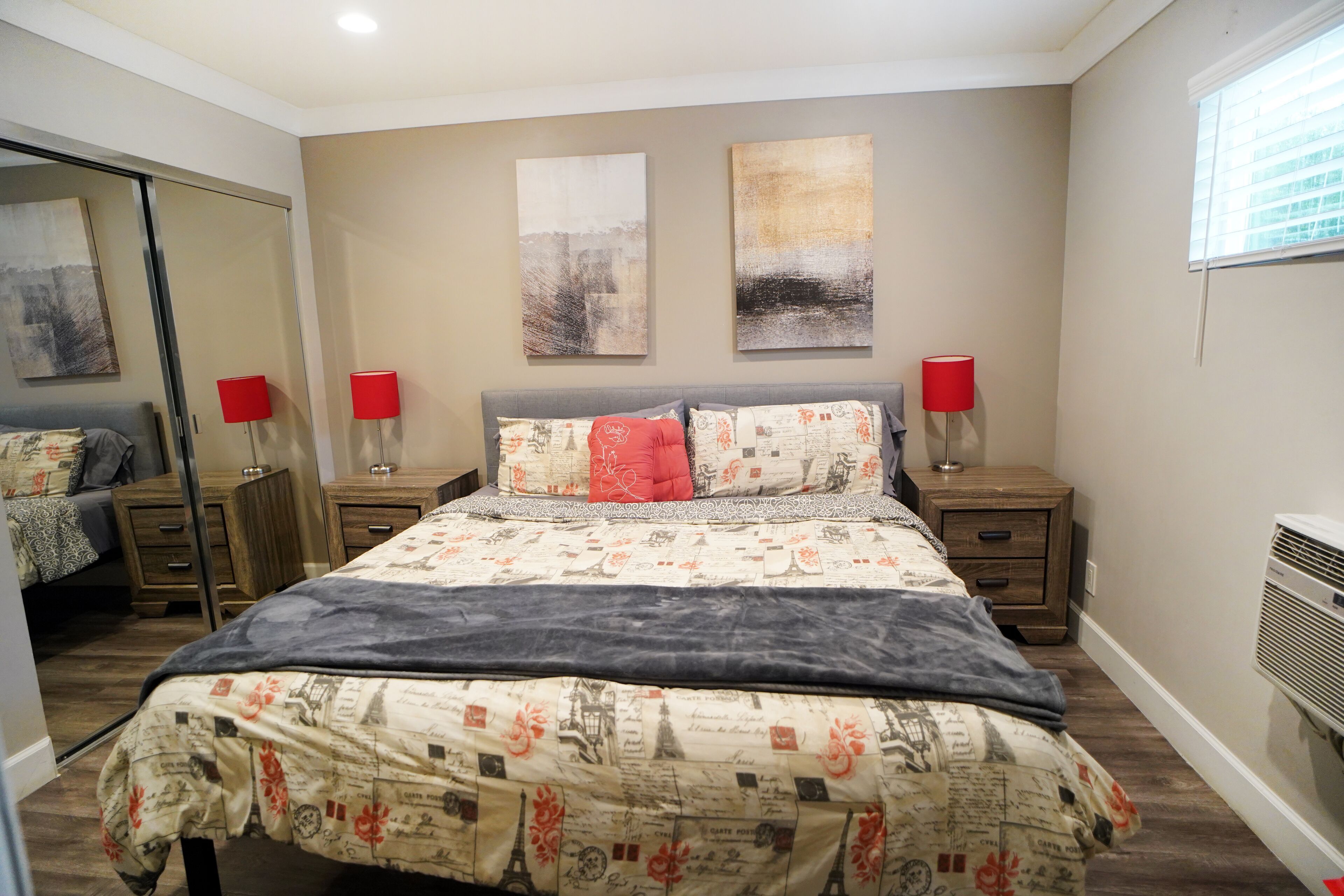 Blackout drapes, iron/ironing board, free WiFi, bed sheets