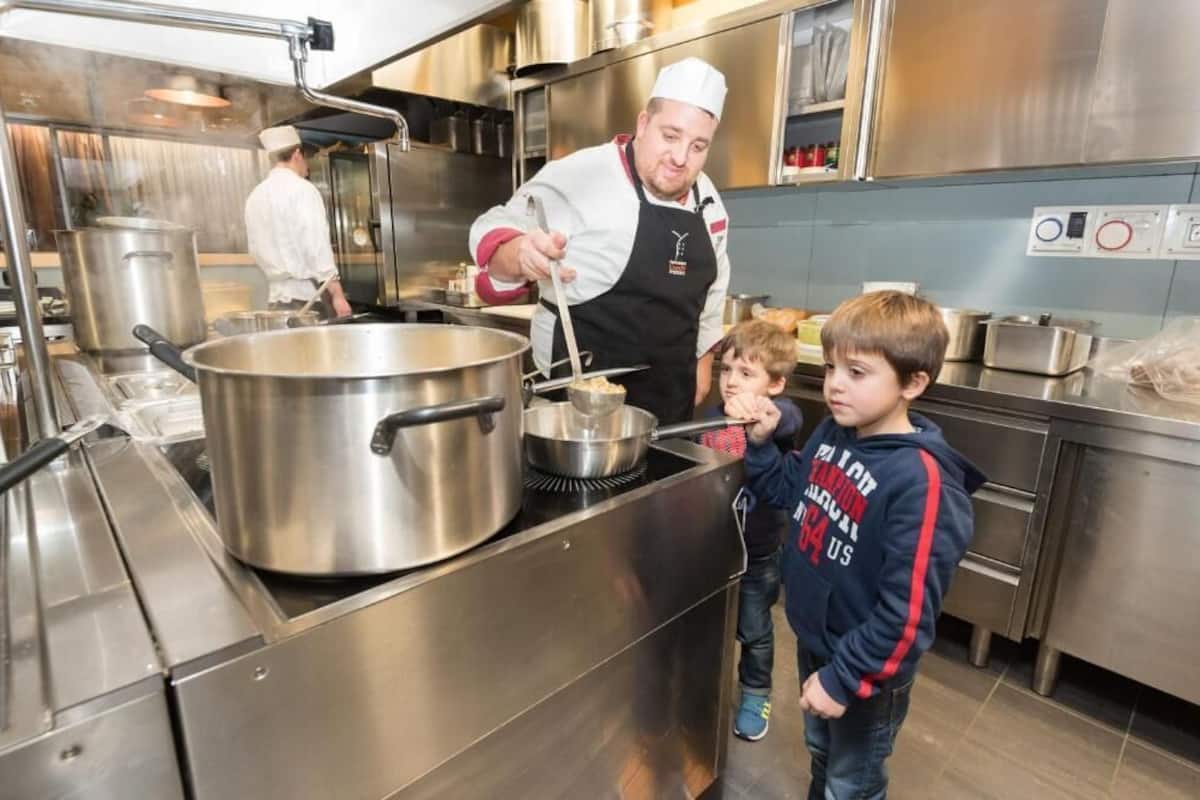 breakfast, lunch, dinner served; italian cuisine