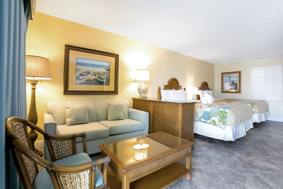 In-room safe, iron/ironing board, WiFi (free), alarm clocks